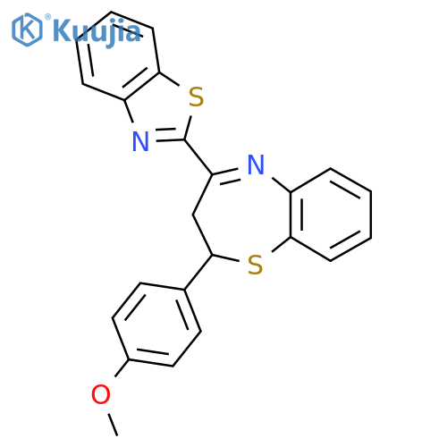4-(1,3-benzothiazol-2-yl)-2-(4-methoxyphenyl)-2,3-dihydro-1,5-benzothiazepine structure
