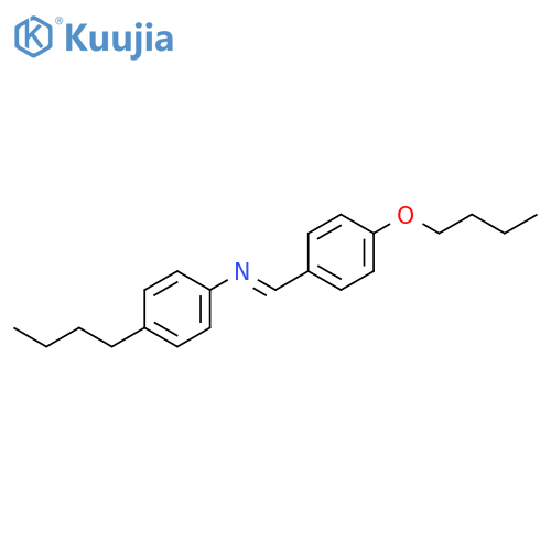 p-Butoxybenzylidene p-Butylaniline structure