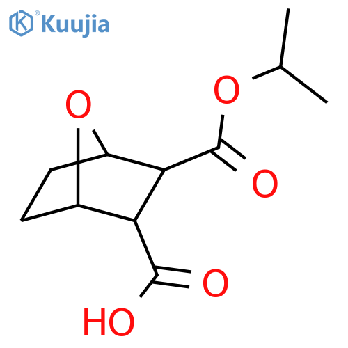 7-Oxabicyclo[2.2.1]heptane-2,3-dicarboxylicacid, mono(1-methylethyl) ester, (exo,exo)- (9CI) structure