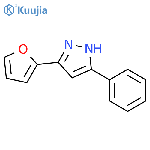 1H-Pyrazole, 3-(2-furanyl)-5-phenyl- structure