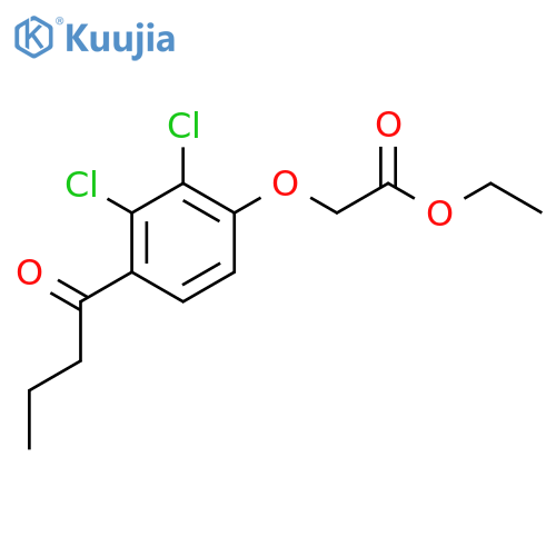 2,3-Dichloro-4-(1-oxobutyl)phenoxy-acetic Acid Ethyl Ester structure