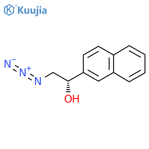 (1S)-2-azido-1-(naphthalen-2-yl)ethan-1-ol structure