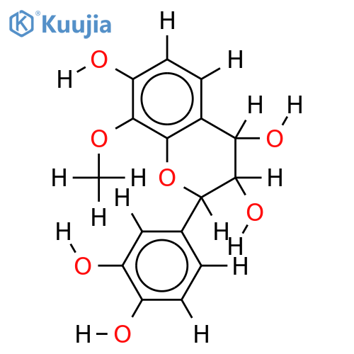 8-Me ether-(2R,3S,4S)-3,3',4,4',7,8-Hexahydroxyflavan structure