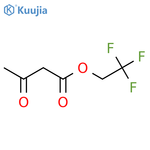 Butanoic acid, 3-oxo-, 2,2,2-trifluoroethyl ester structure