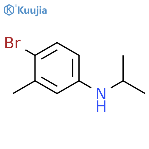 4-bromo-3-methyl-N-(propan-2-yl)aniline structure