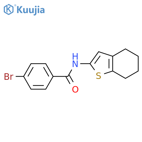 4-bromo-N-(4,5,6,7-tetrahydro-1-benzothiophen-2-yl)benzamide structure