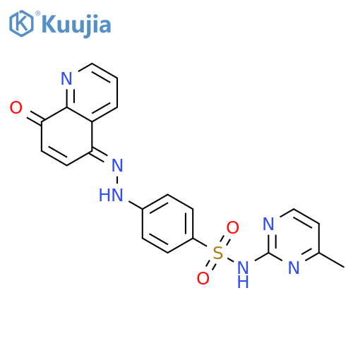 Benzenesulfonamide,4-[2-(8-hydroxy-5-quinolinyl)diazenyl]-N-(4-methyl-2-pyrimidinyl)- structure