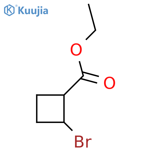 Ethyl 2-bromocyclobutane-1-carboxylate structure
