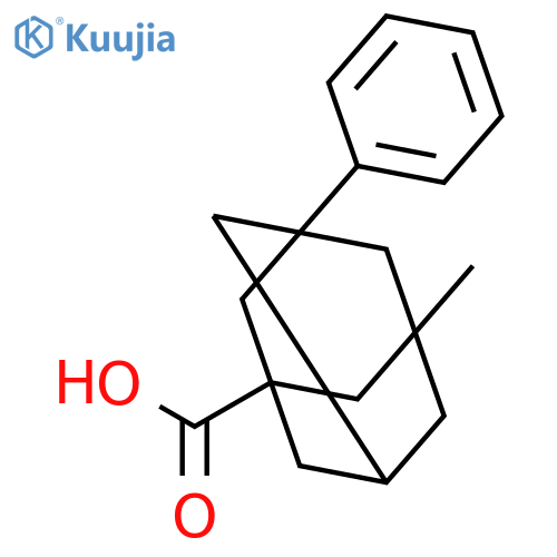 Tricyclo[3.3.1.13,7]decane-1-carboxylic acid, 3-methyl-5-phenyl- structure