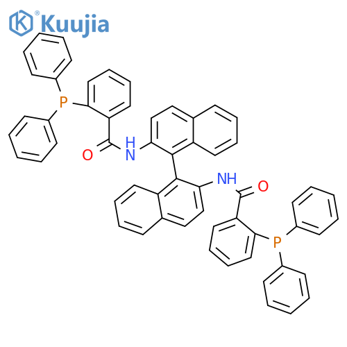(R)-N,N'-(1,1'-Binaphthalene]-2,2'-diyl)bis(2-diphenylphosphinobenzamide) structure