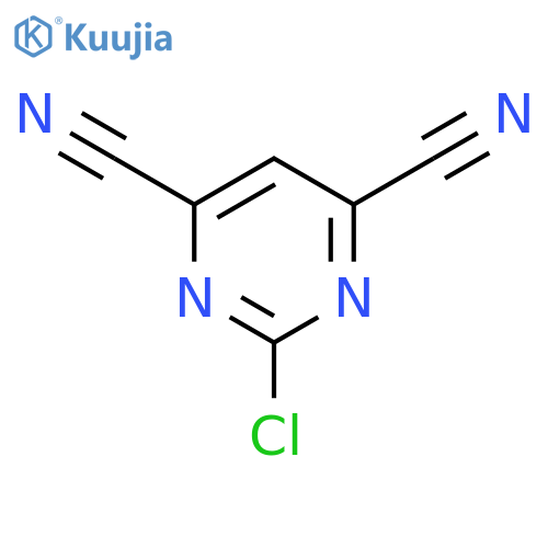4,6-Pyrimidinedicarbonitrile,2-chloro- structure
