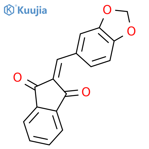 2-(1,3-Benzodioxol-5-ylmethylene)-1H-indene-1,3(2H)-dione structure