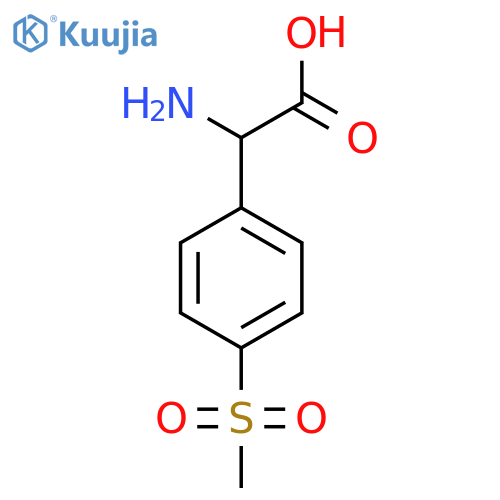 Amino(4-methanesulfonylphenyl)acetic acid structure