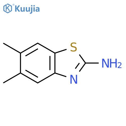 5,6-dimethyl-1,3-benzothiazol-2-amine structure