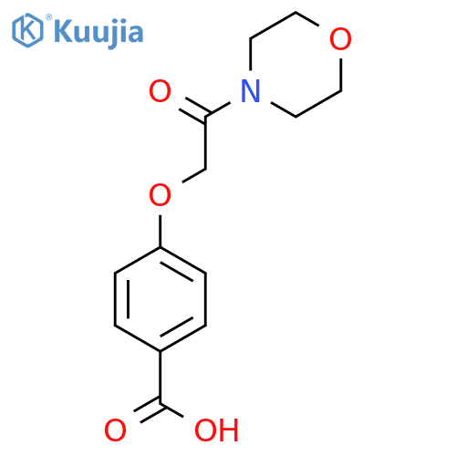 4-(2-Morpholin-4-yl-2-oxoethoxy)benzoic Acid structure