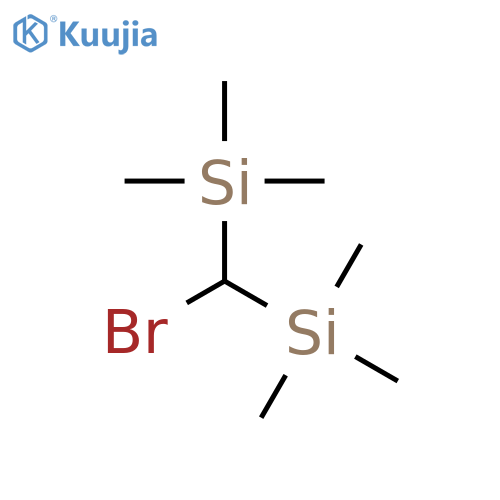 Bis(trimethylsilyl)bromomethane structure