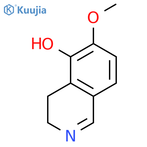 3,4-dihydro-6-methoxy-5-Isoquinolinol structure