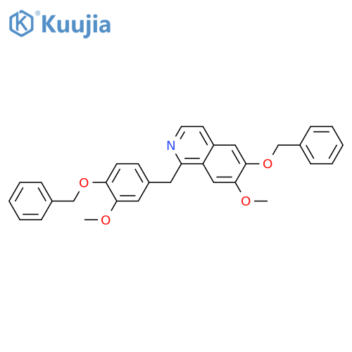 7-Methoxy-1-3-methoxy-4-(phenylmethoxy)phenylmethyl-6-(phenylmethoxy)isoquinoline structure