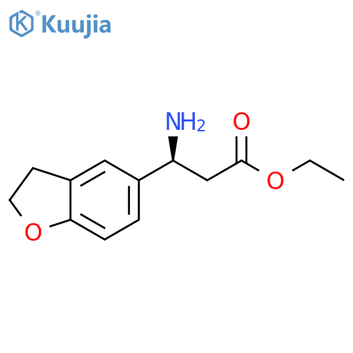 5-Benzofuranpropanoic acid, β-amino-2,3-dihydro-, ethyl ester, (βS)- structure
