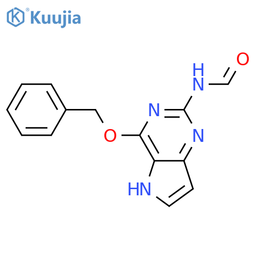 Formamide, N-4-(phenylmethoxy)-5H-pyrrolo3,2-dpyrimidin-2-yl- structure