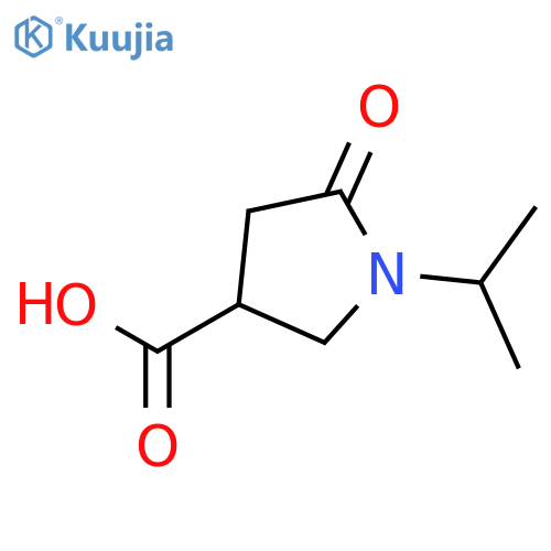 1-Isopropyl-5-oxopyrrolidine-3-carboxylic acid structure