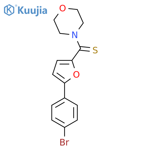 4-5-(4-bromophenyl)furan-2-carbothioylmorpholine structure