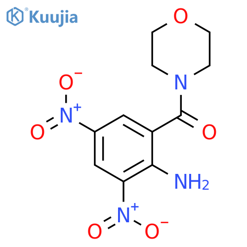 (2-amino-3,5-dinitrophenyl)(morpholin-4-yl)methanone structure
