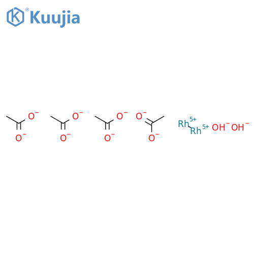 Rhodium, tetrakis[m-(acetato-kO:kO')]diaquadi-, (Rh-Rh) structure