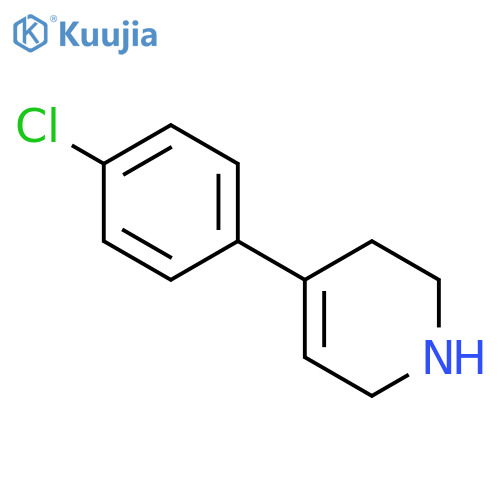 4-(4-chlorophenyl)-1,2,3,6-tetrahydropyridine structure