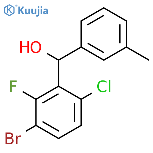 (3-Bromo-6-chloro-2-fluorophenyl)(m-tolyl)methanol structure