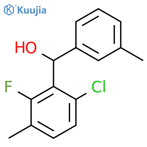 (6-Chloro-2-fluoro-3-methylphenyl)(m-tolyl)methanol structure