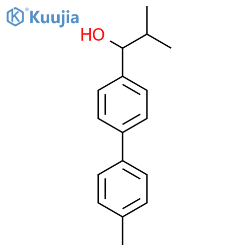 2-Methyl-1-(4'-methyl-[1,1'-biphenyl]-4-yl)propan-1-ol structure