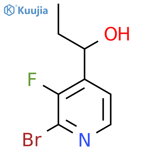 1-(2-Bromo-3-fluoropyridin-4-yl)propan-1-ol structure