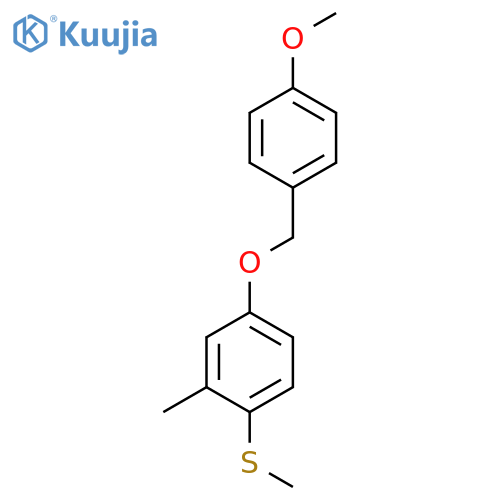 (4-((4-MethoxybenZyl)oxy)-2-methylphenyl)(methyl)sulfane structure