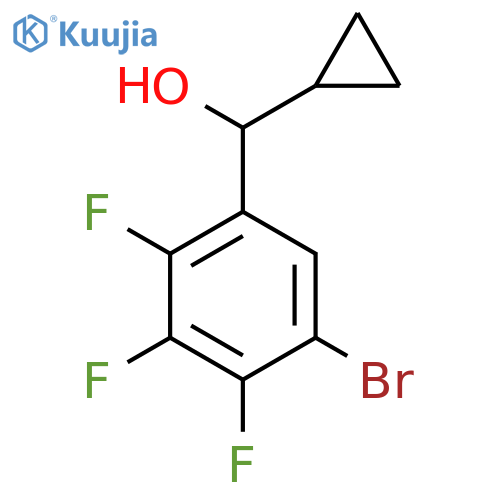 (5-Bromo-2,3,4-trifluorophenyl)(cyclopropyl)methanol structure