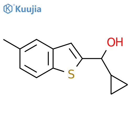 Cyclopropyl(5-methylbenZo[b]thiophen-2-yl)methanol structure