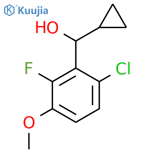 (6-Chloro-2-fluoro-3-methoxyphenyl)(cyclopropyl)methanol structure