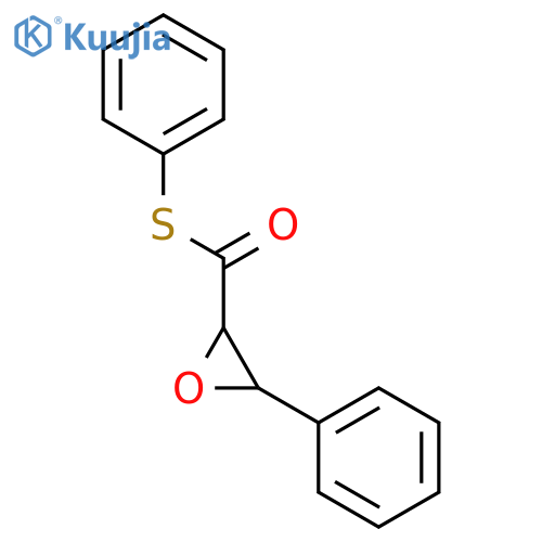 Oxiranecarbothioicacid, 3-phenyl-, S-phenyl ester, trans- (9CI) structure