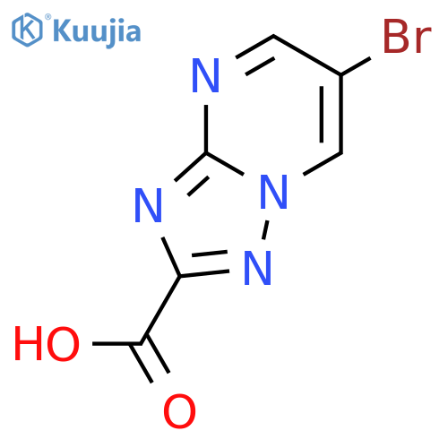 6-bromo-[1,2,4]triazolo[1,5-a]pyrimidine-2-carboxylic acid structure
