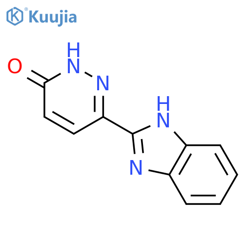 6-(1H-1,3-benzodiazol-2-yl)pyridazin-3-ol structure