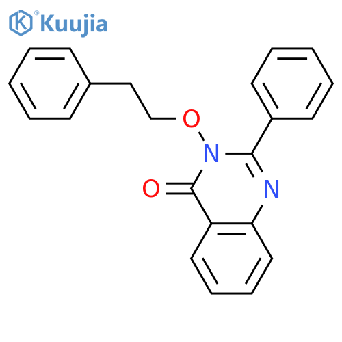 2-Phenyl-3-(2-phenylethoxy)-3,4-dihydroquinazolin-4-one structure