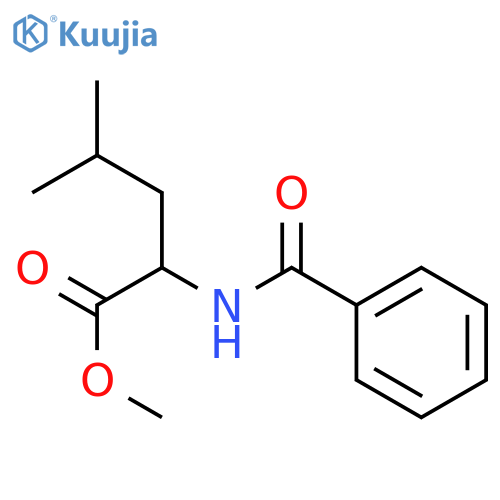 L-Leucine, N-benzoyl-,methyl ester structure