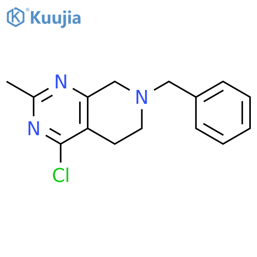 7-Benzyl-4-chloro-2-methyl-5,6,7,8-tetrahydropyrido[3,4-d]pyrimidine structure