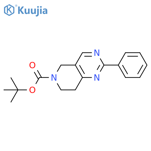 tert-Butyl 2-phenyl-7,8-dihydropyrido[4,3-d]pyrimidine-6(5H)-carboxylate structure