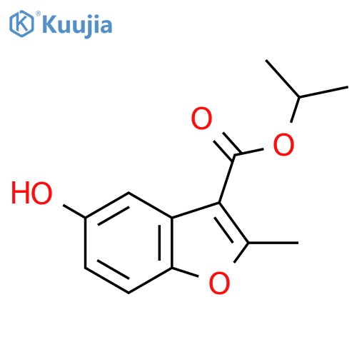 propan-2-yl 5-hydroxy-2-methyl-1-benzofuran-3-carboxylate structure