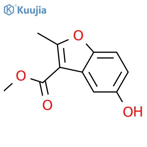 methyl 5-hydroxy-2-methyl-1-benzofuran-3-carboxylate structure