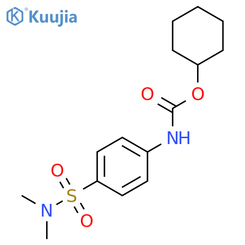 Carbanilic acid,p-(dimethylsulfamoyl)-, cyclohexyl ester (8CI) structure