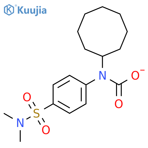 Carbanilic acid,p-(dimethylsulfamoyl)-, cyclooctyl ester (8CI) structure