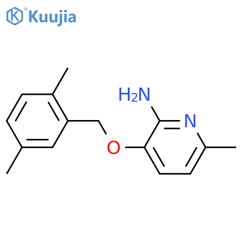 2-Pyridinamine,3-[(2,5-dimethylphenyl)methoxy]-6-methyl- structure