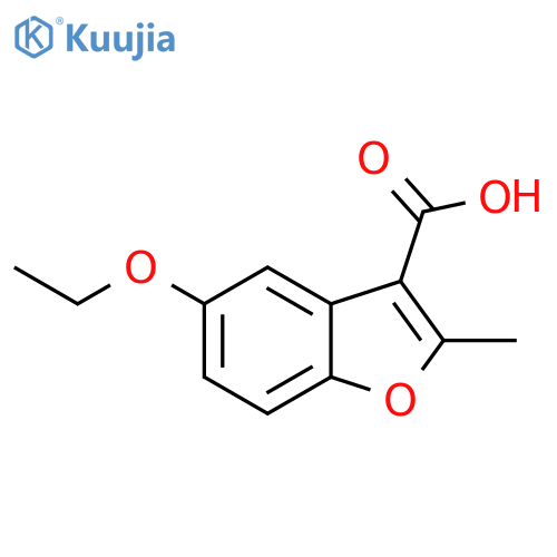 5-ethoxy-2-methyl-1-benzofuran-3-carboxylic acid structure
